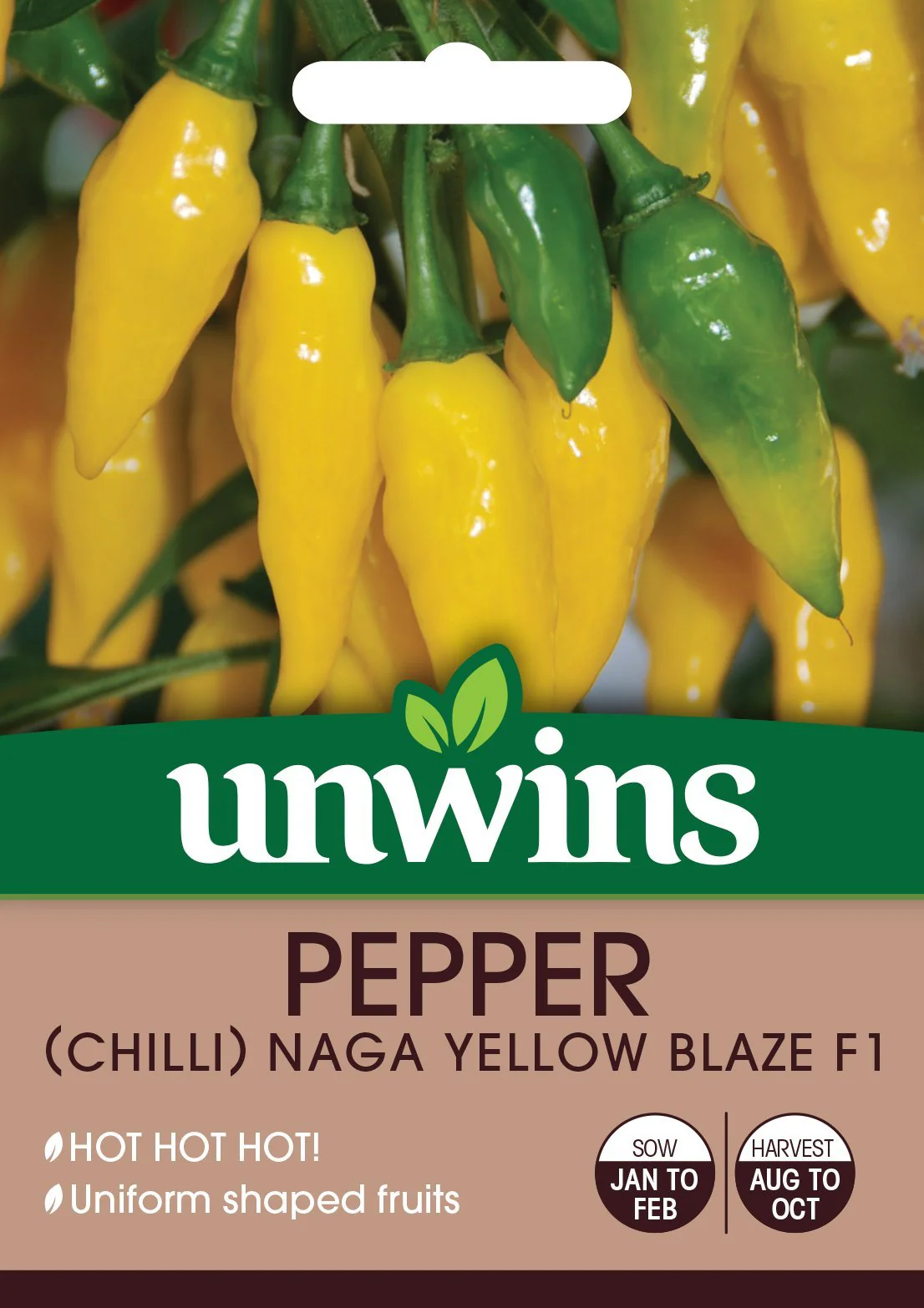 Pepper (Chilli) Naga Yellow Blaze F1
