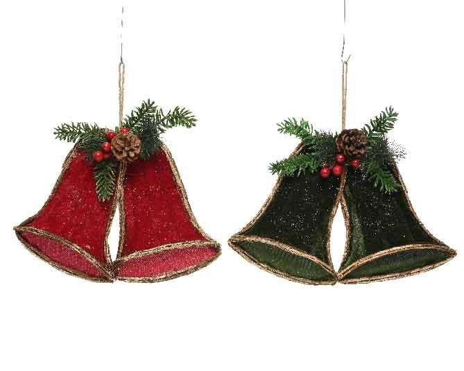 pes velvet bells hanger 2cls35x25cm