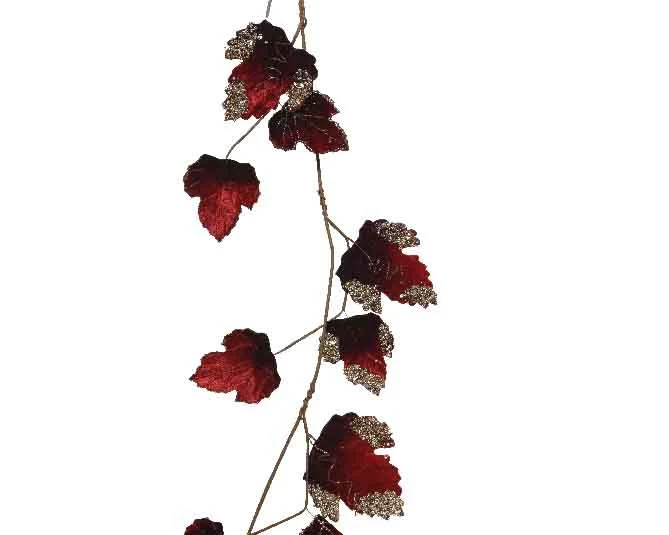 pes velvet leaf garland120cm