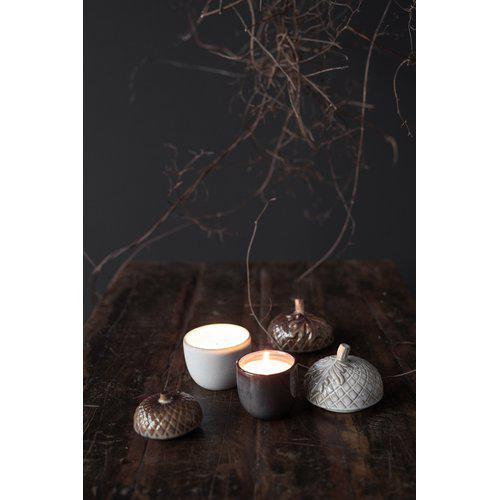 PINE CONE Candle  Brown Melange 8x11cm - Image 2