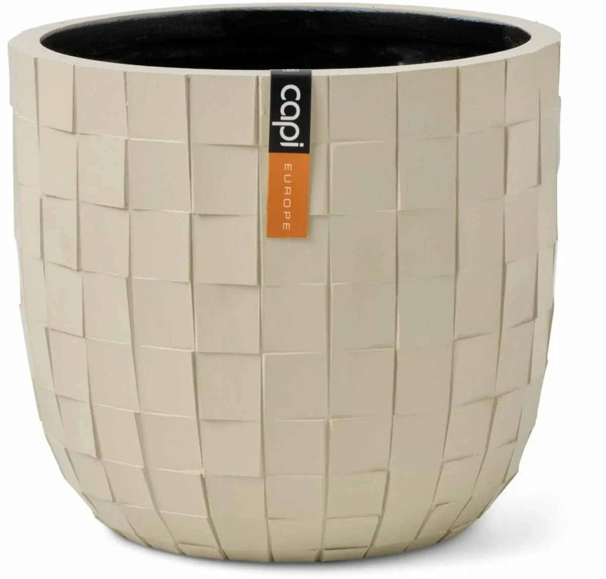 Planter ball Blocks Beige Ø14 x 13