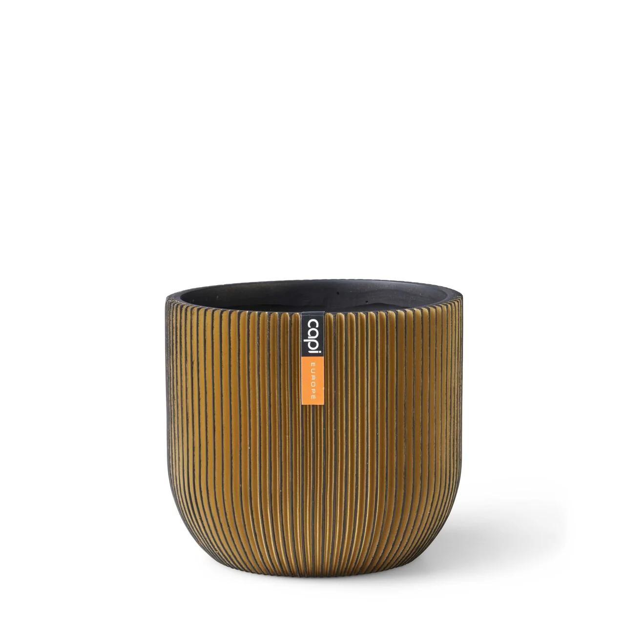 Planter ball Groove Black Gold Ø8 x 7