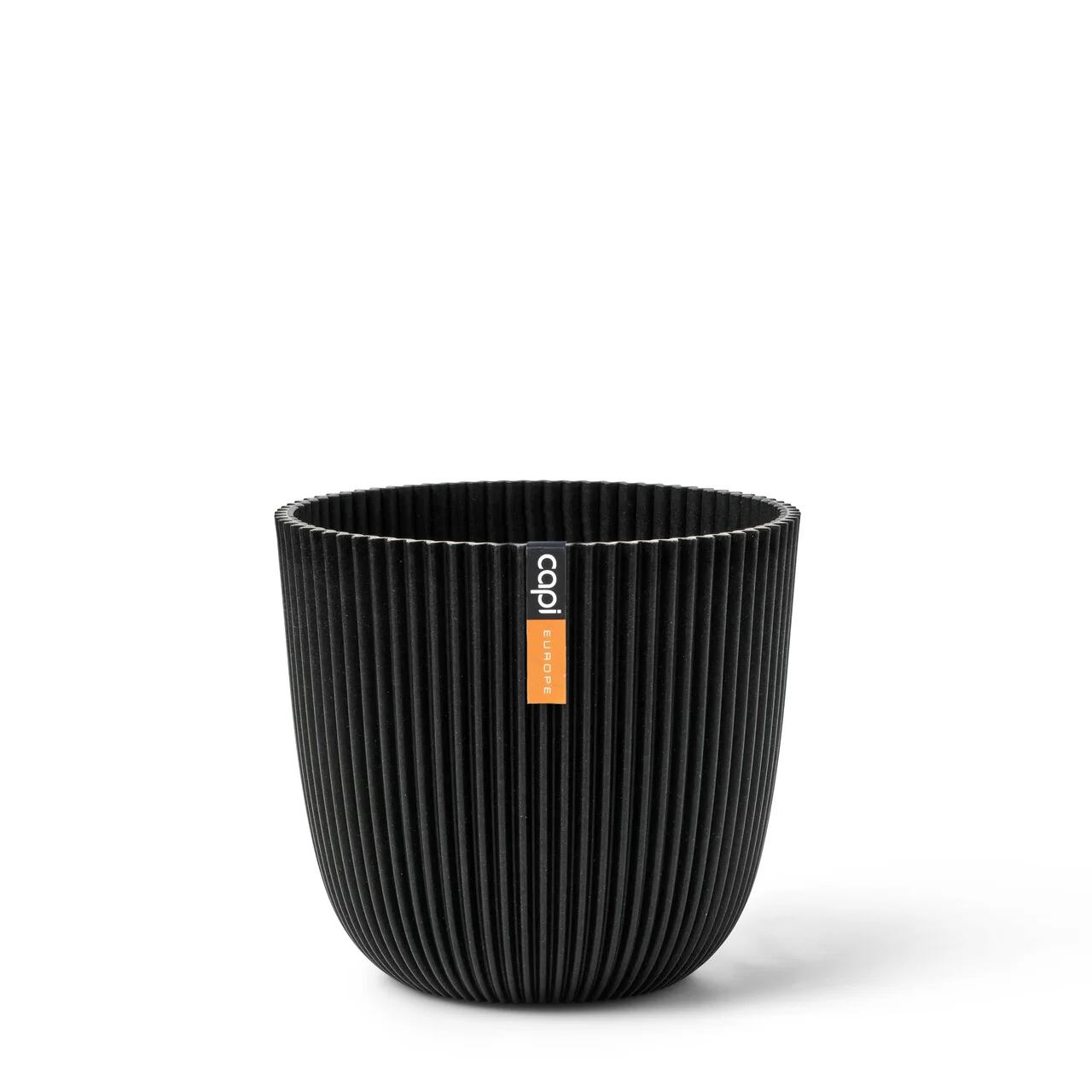 Planter Ball Groove Ø21.5 x 20cm textile black