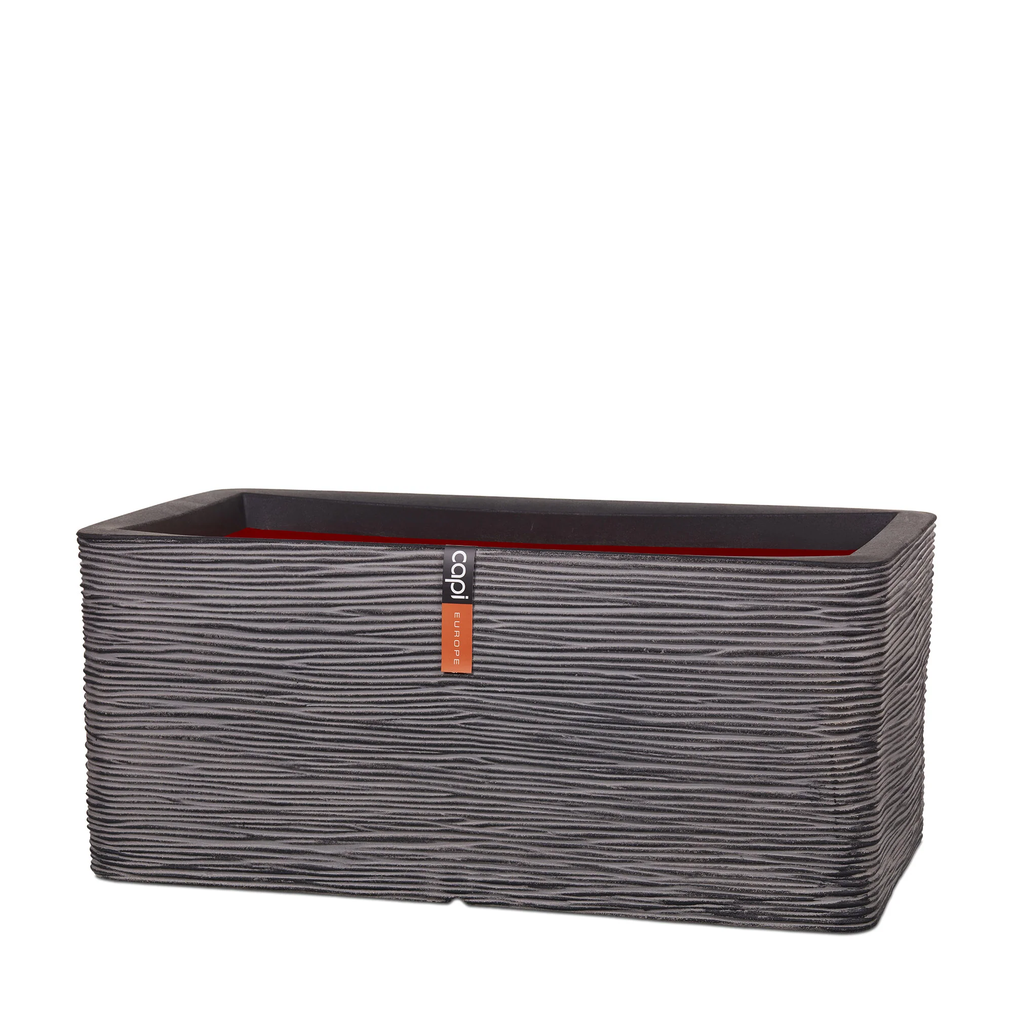 Planter rectangle Rib NL 73x39x32 anthracite
