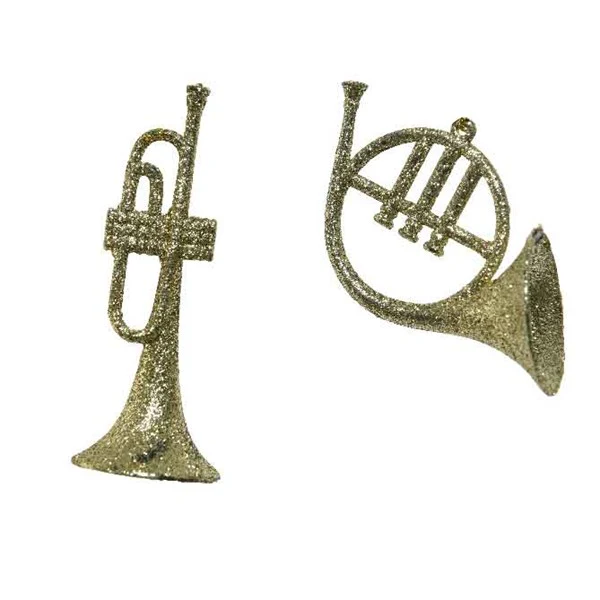 plastic trumpet glitter Light Gold