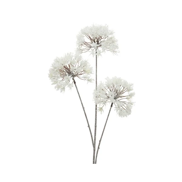 plc flower ball spray white frost