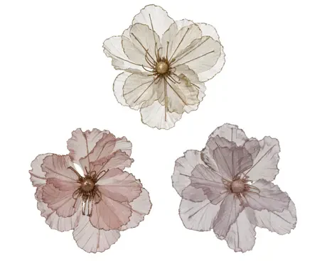 Poppy on clip polyester D.27cm x H.10cm