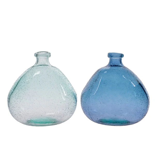 recycled glass vase drop