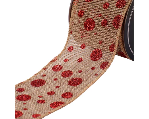 Ribbon jute 6ass red/colour(s) L.270cm x W.6cm x H.0.01cm - Image 10