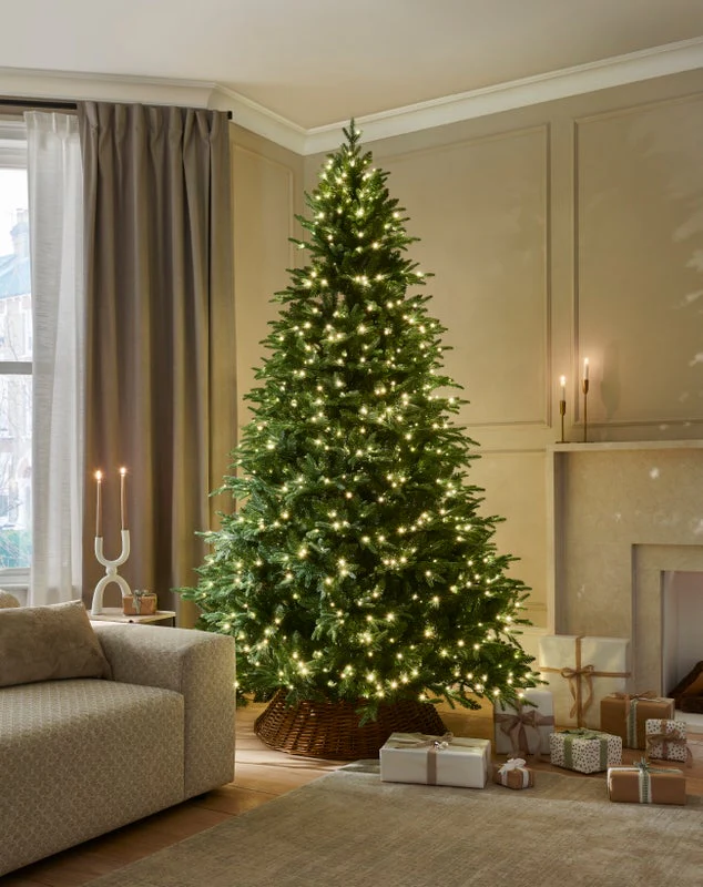 RIVINGTON FIR - 7.5ft Tree with 750 Warm White LED 5mm bulbs - Image 3