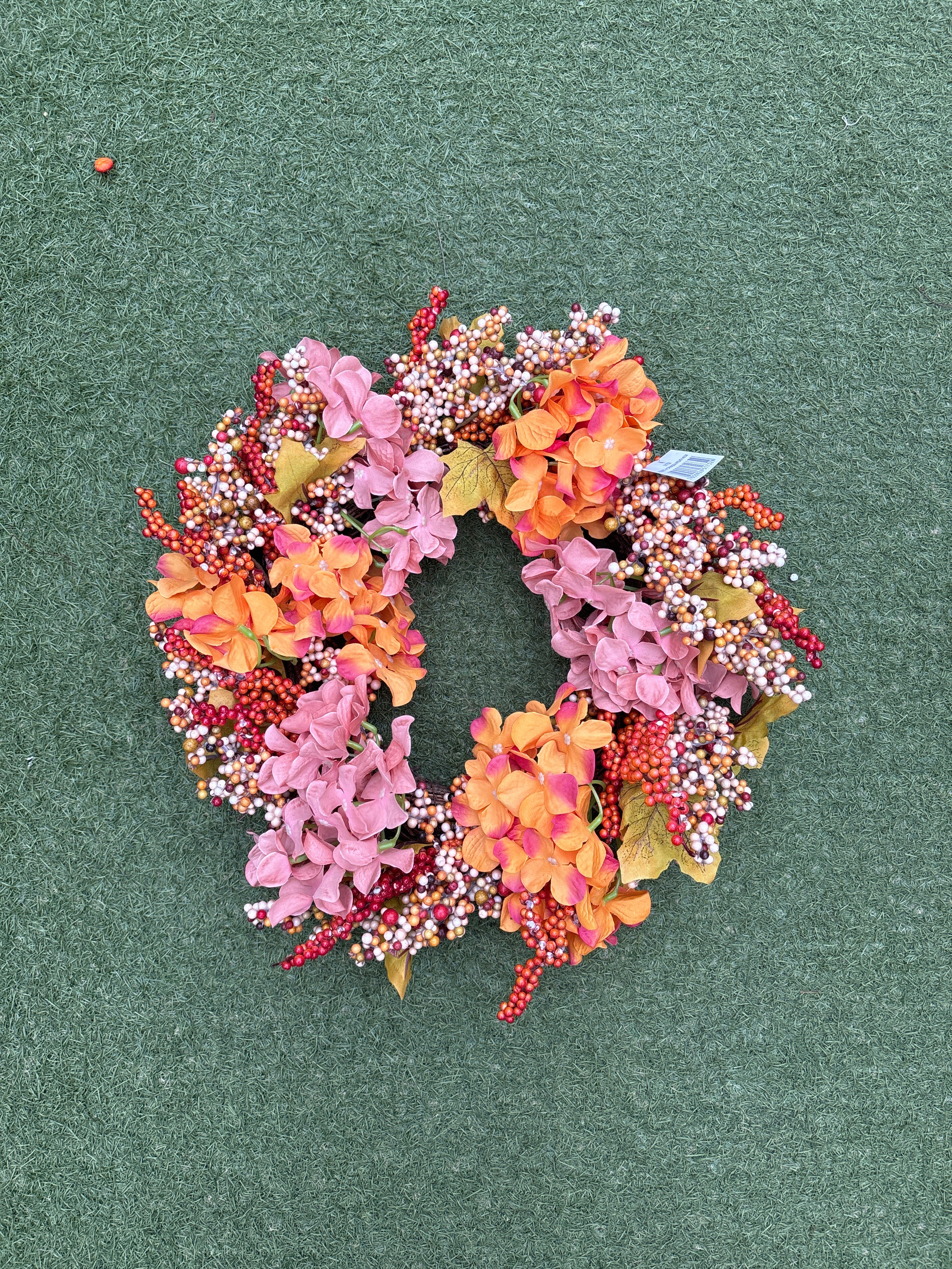 RUSSET HYDRANGEA WREATH 46CM - Image 2