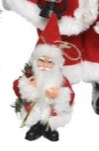 Santa polyester branches and axe, Medium - Image 3