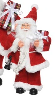 Santa polyester branches and axe, small - Image 2