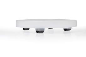Saucer with wheels Ø40cm Transparent