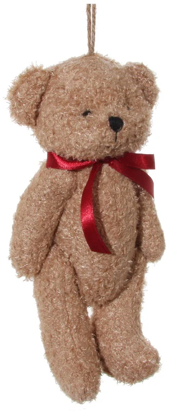 Teddy bear brown with red bow