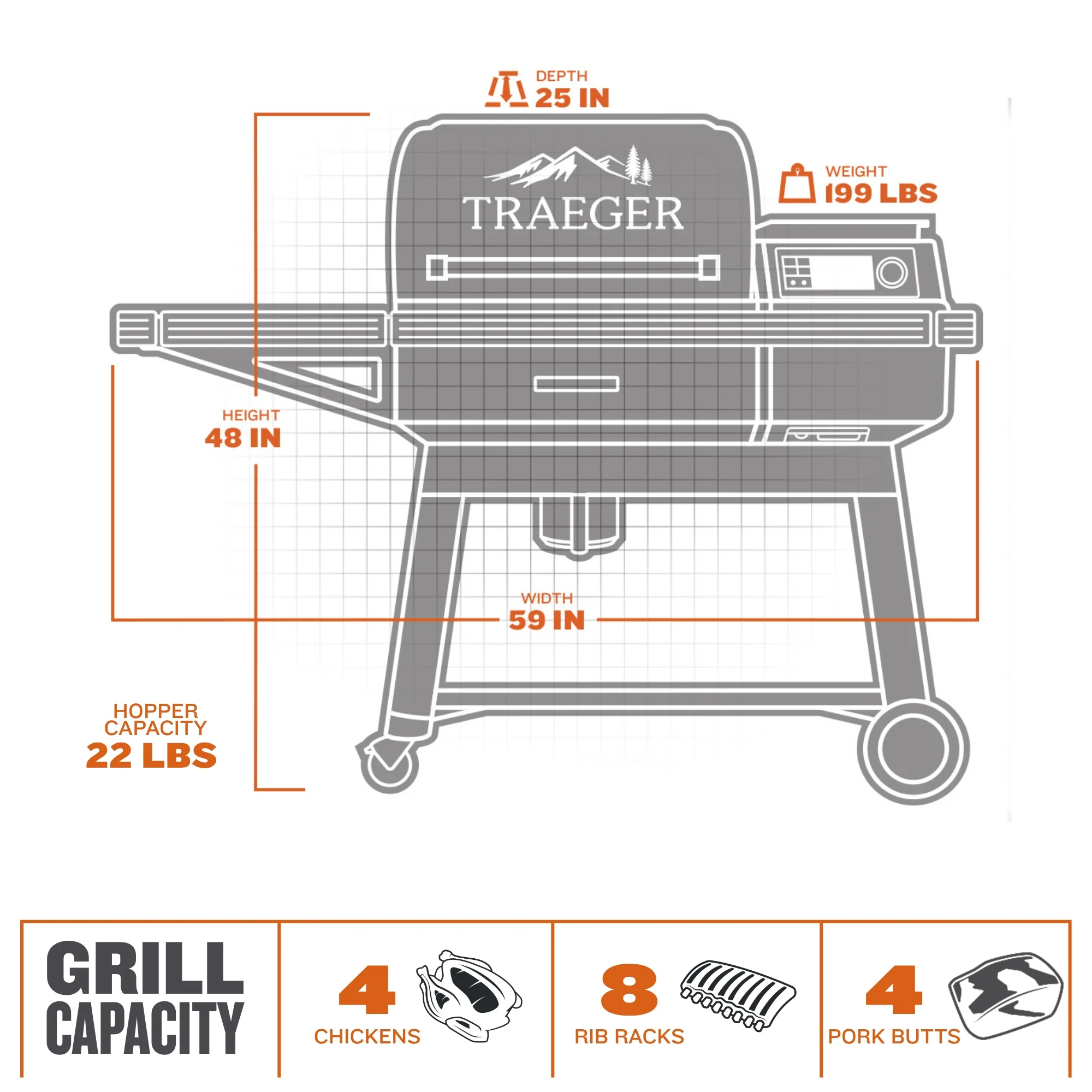 TRAEGER IRONWOOD WiFi ENABLED PELLET GRILL - Image 4