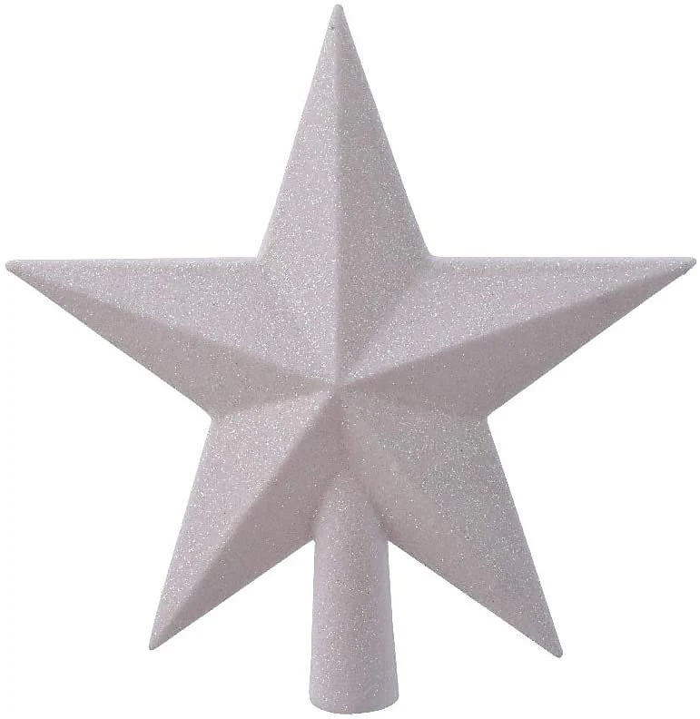 Treetopper shatterproof glitter white/iris L.4.2cm x W.19cm x H.19cm - Image 2