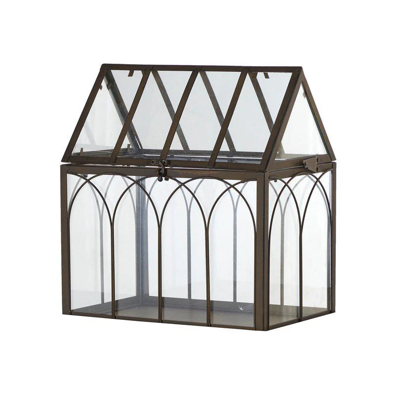 VALERIA Geenhouse Rust brown 34x22x38cm