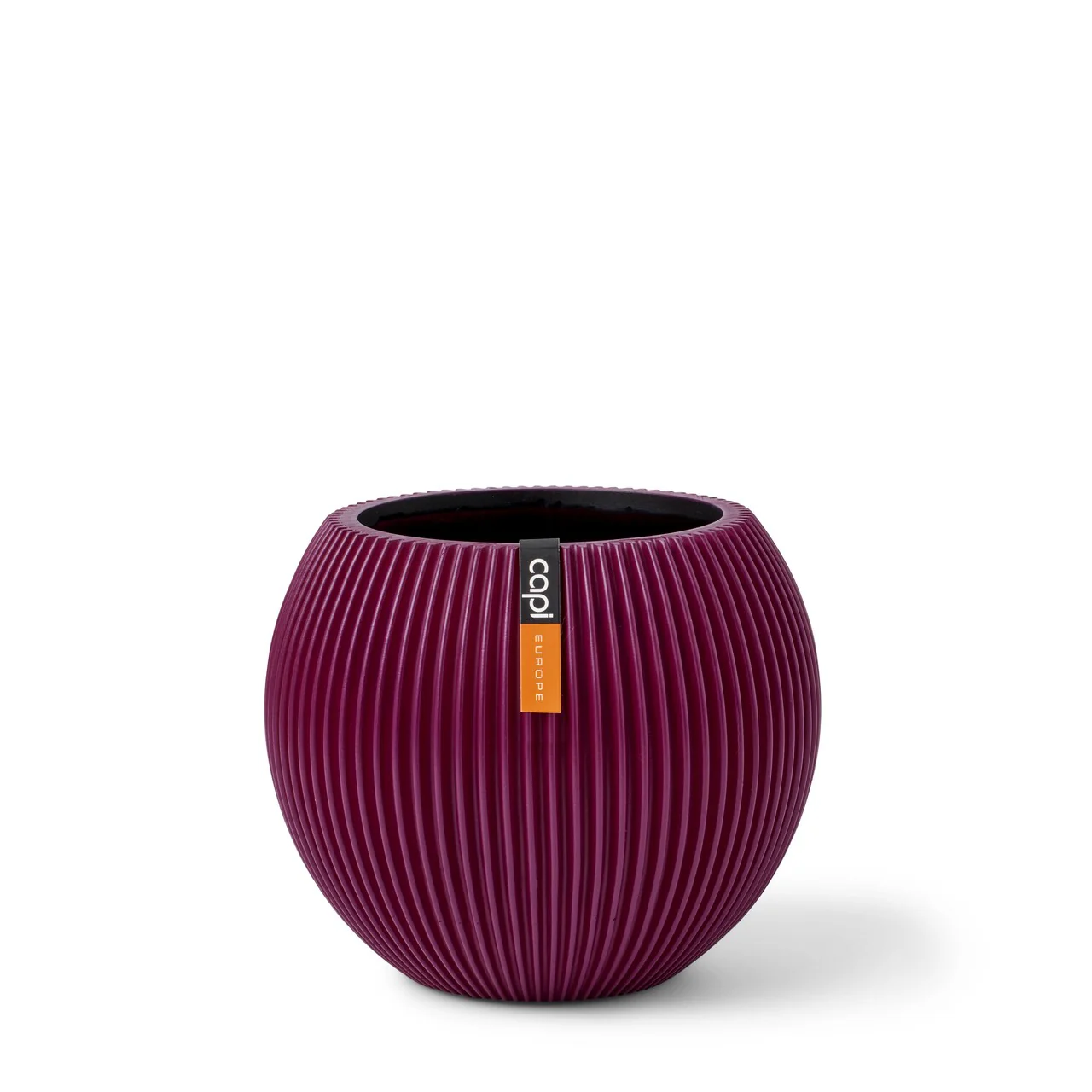 Vase ball Groove Ø18x15 purple
