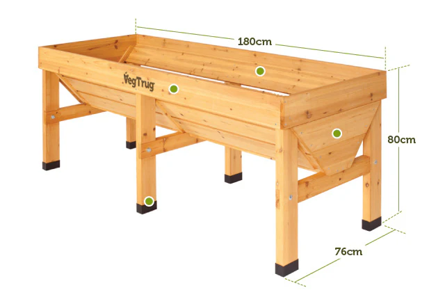 VegTrug Medium Natural 1.8m
