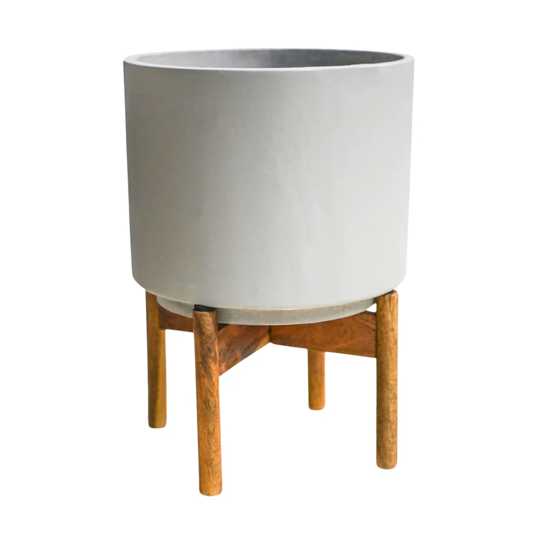 vigo concrete grey Planter with stand Ø22cm