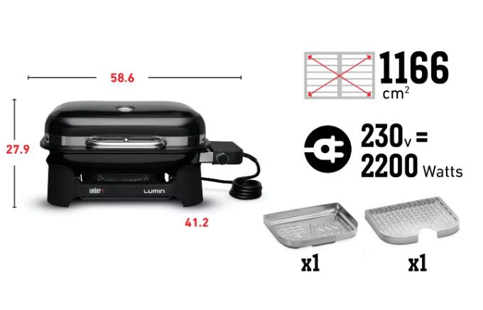 Weber Lumin Compact Electric Barbecue - Image 2