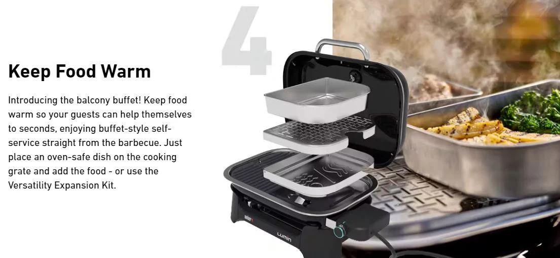 Weber Lumin Compact Electric Barbecue - Image 6