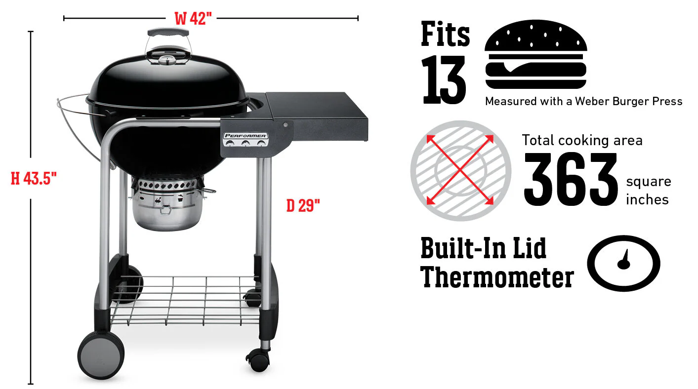Weber Performer GBS Charcoal Barbecue 57cm - Image 10