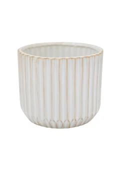 Willow Ribbed Chocolate Planter H10.5cm Ø12cm