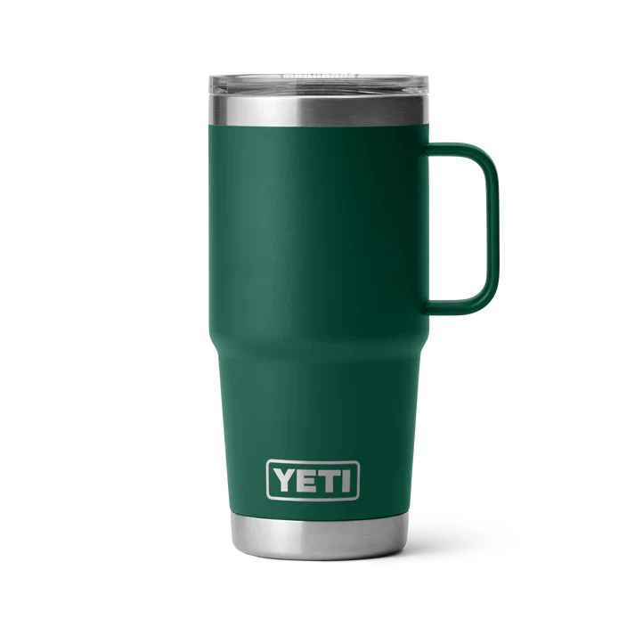 YETI RAMBLER 20 OZ TRAVEL MUG BLACK FOREST GREEN