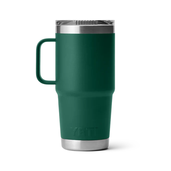 YETI RAMBLER 20 OZ TRAVEL MUG BLACK FOREST GREEN - Image 3