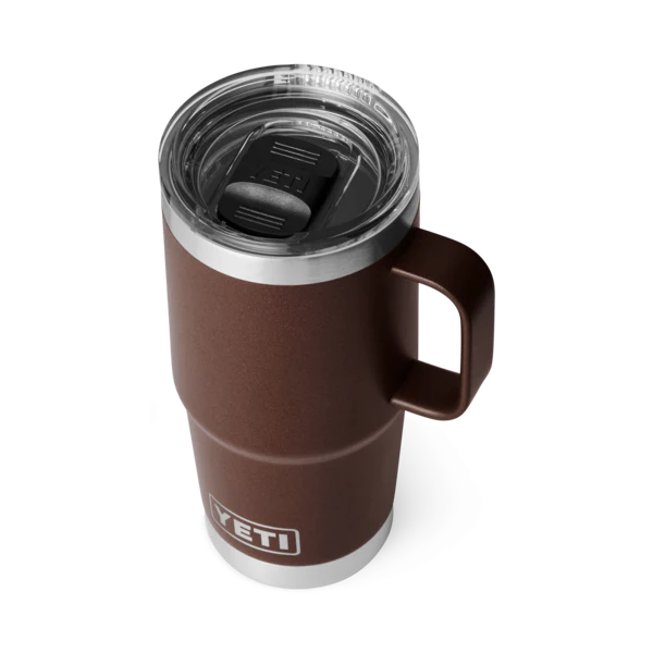 YETI RAMBLER 20 OZ TRAVEL MUG WETLANDS BROWN - Image 2