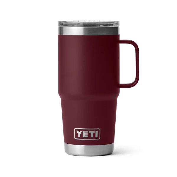 YETI RAMBLER 20 OZ TRAVEL MUG  WILD VINE RED - Image 2