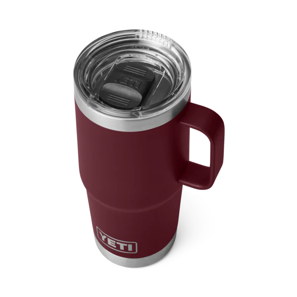 YETI RAMBLER 20 OZ TRAVEL MUG  WILD VINE RED - Image 3