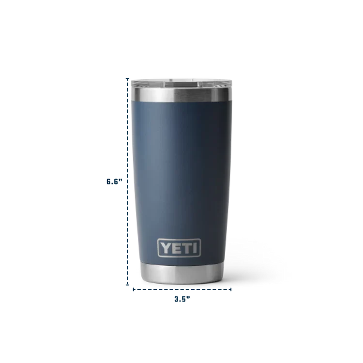 YETI RAMBLER 20 OZ TUMBLER BLACK FOREST GREEN - Image 4