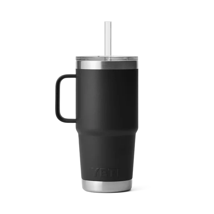Yeti Rambler 25 OZ (739 ML) Straw Mug Black - Image 2