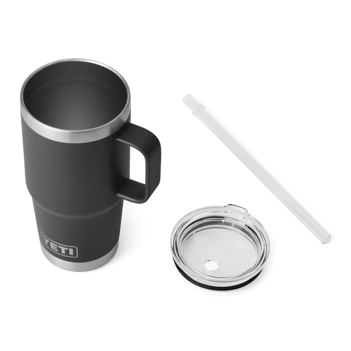 Yeti Rambler 25 OZ (739 ML) Straw Mug Black - Image 4