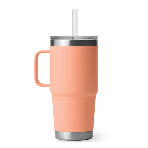 Yeti Rambler 25 OZ (739 ML) Straw Mug Lowcountry Peach - Image 2