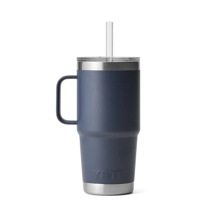 Yeti Rambler 25 OZ (739 ML) Straw Mug Navy - Image 2