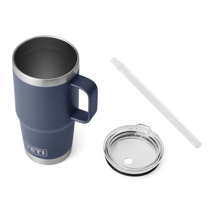 Yeti Rambler 25 OZ (739 ML) Straw Mug Navy - Image 5