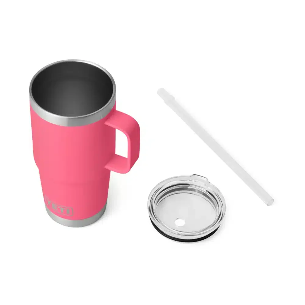 Yeti Rambler 25 OZ (739 ML) Straw Mug Tropical Pink - Image 4