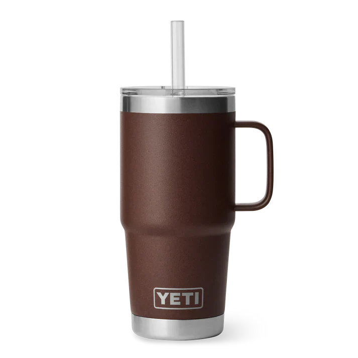 Yeti Rambler 25 OZ (739 ML) Straw Mug Wetlands Brown
