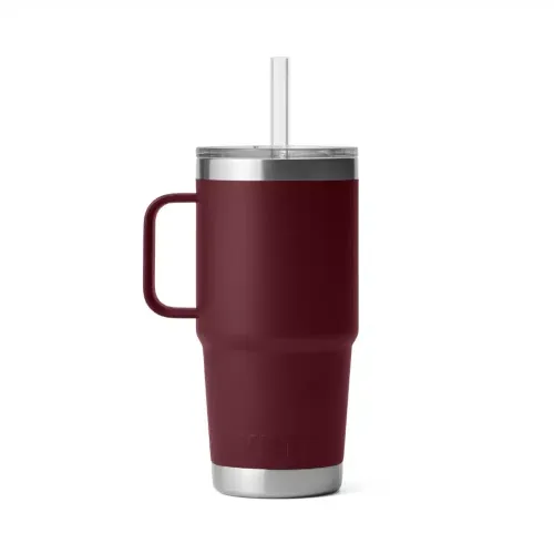 Yeti Rambler 25 OZ (739 ML) Straw Mug Wild Vine Red - Image 2