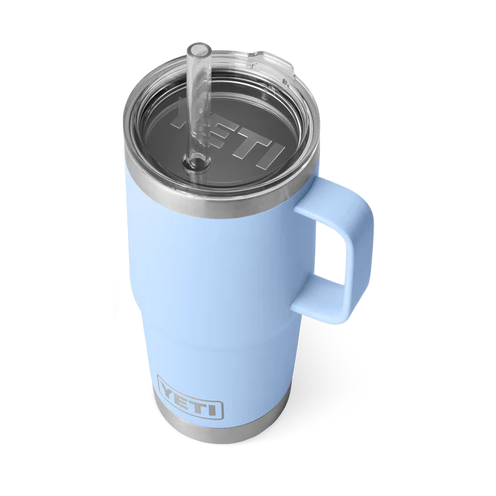 YETI RAMBLER 25 OZ STRAW MUG BIG SKY BLUE - Image 3