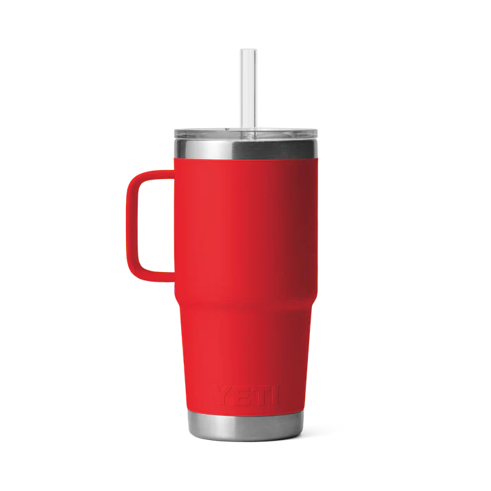 YETI RAMBLER 25 OZ STRAW MUG RESCUE RED - Image 2