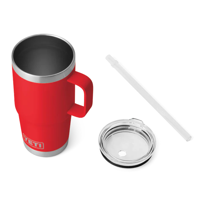 YETI RAMBLER 25 OZ STRAW MUG RESCUE RED - Image 4