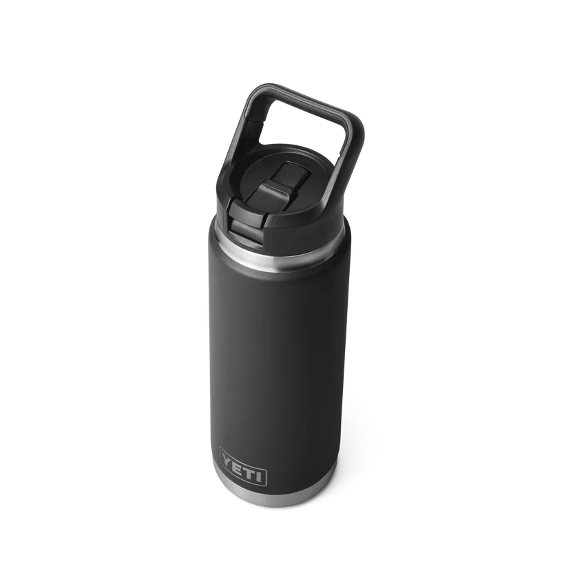 YETI RAMBLER 26 OZ STRAW BOTTLE BLACK - Image 3