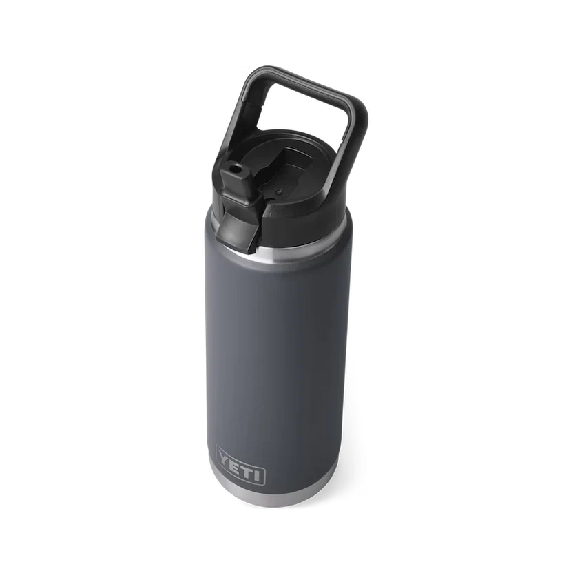 Yeti Rambler 26 Oz Straw Bottle Charcoal - Image 2