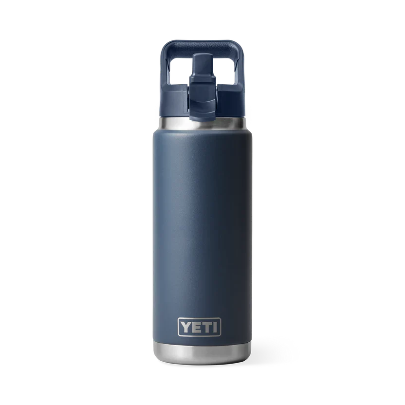 YETI RAMBLER 26OZ COLOUR STRAW BOTTLE NAVY - Image 2