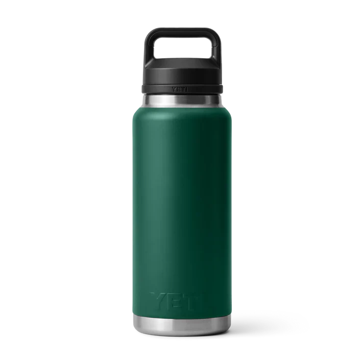 YETI RAMBLER 36 OZ BOTTLE CHUG BLACK FOREST GREEN - Image 2
